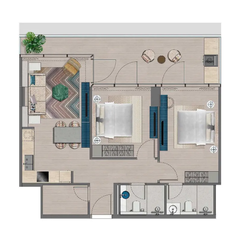 Durar Group Trio Isle floor plan