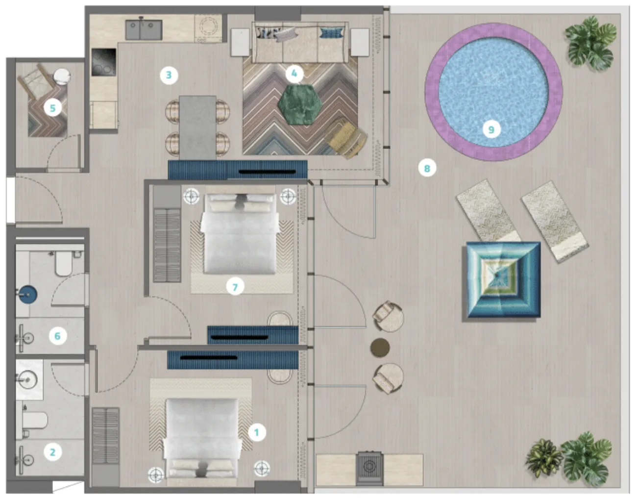 Durar Group Trio Isle floor plan