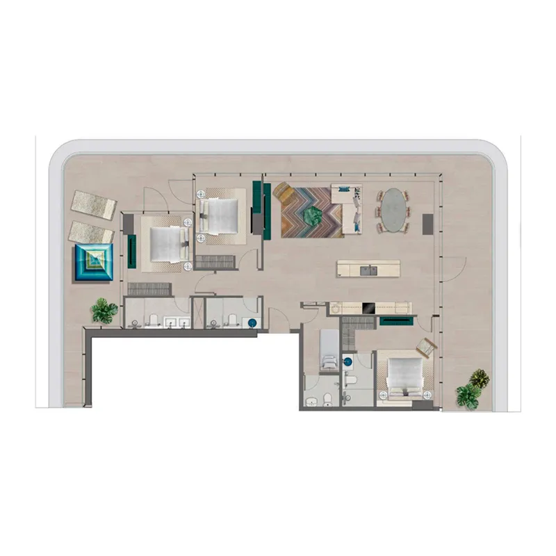 Durar Group Trio Isle floor plan