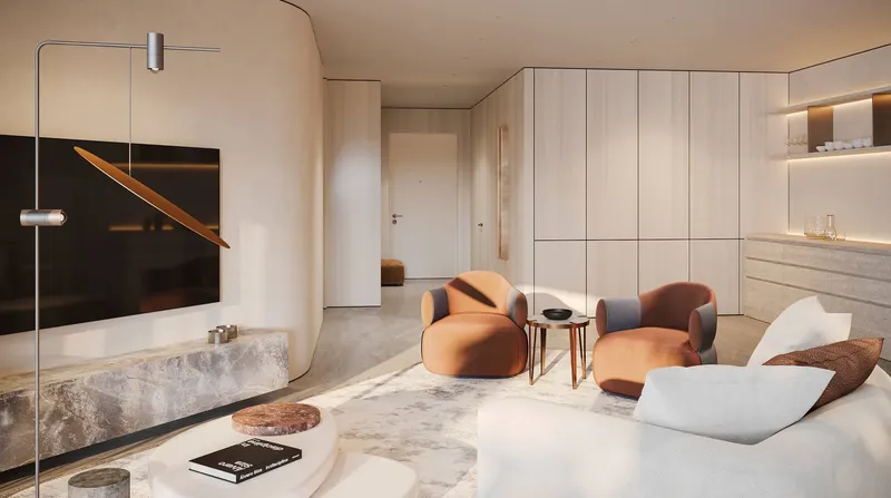 Interior at Trussardi Residences in Al Furjan Dubai