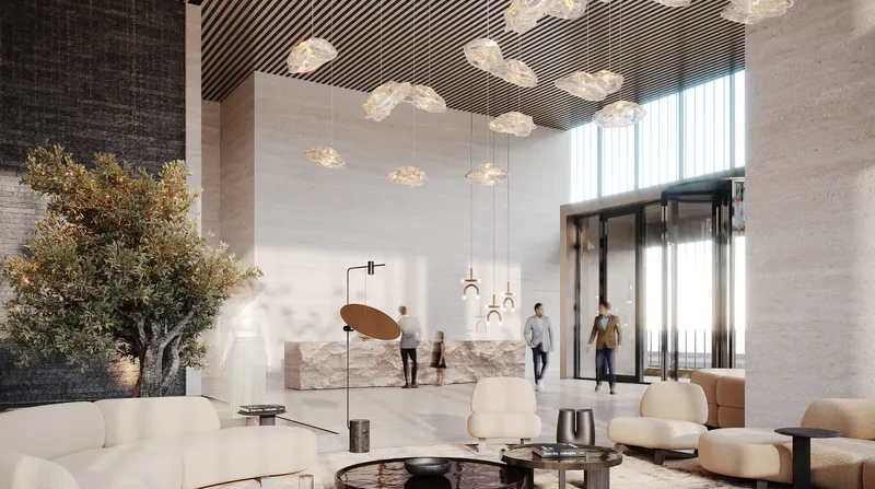 Lobby at Trussardi Residences in Al Furjan Dubai