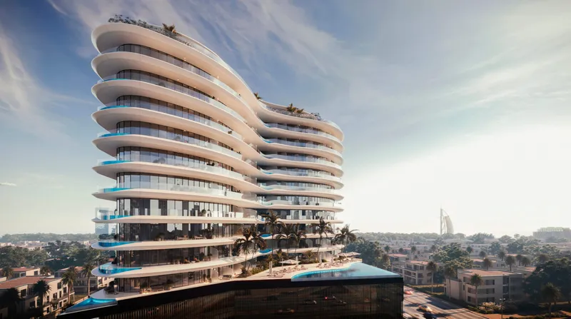 Exterior at Trussardi Residences in Al Furjan Dubai