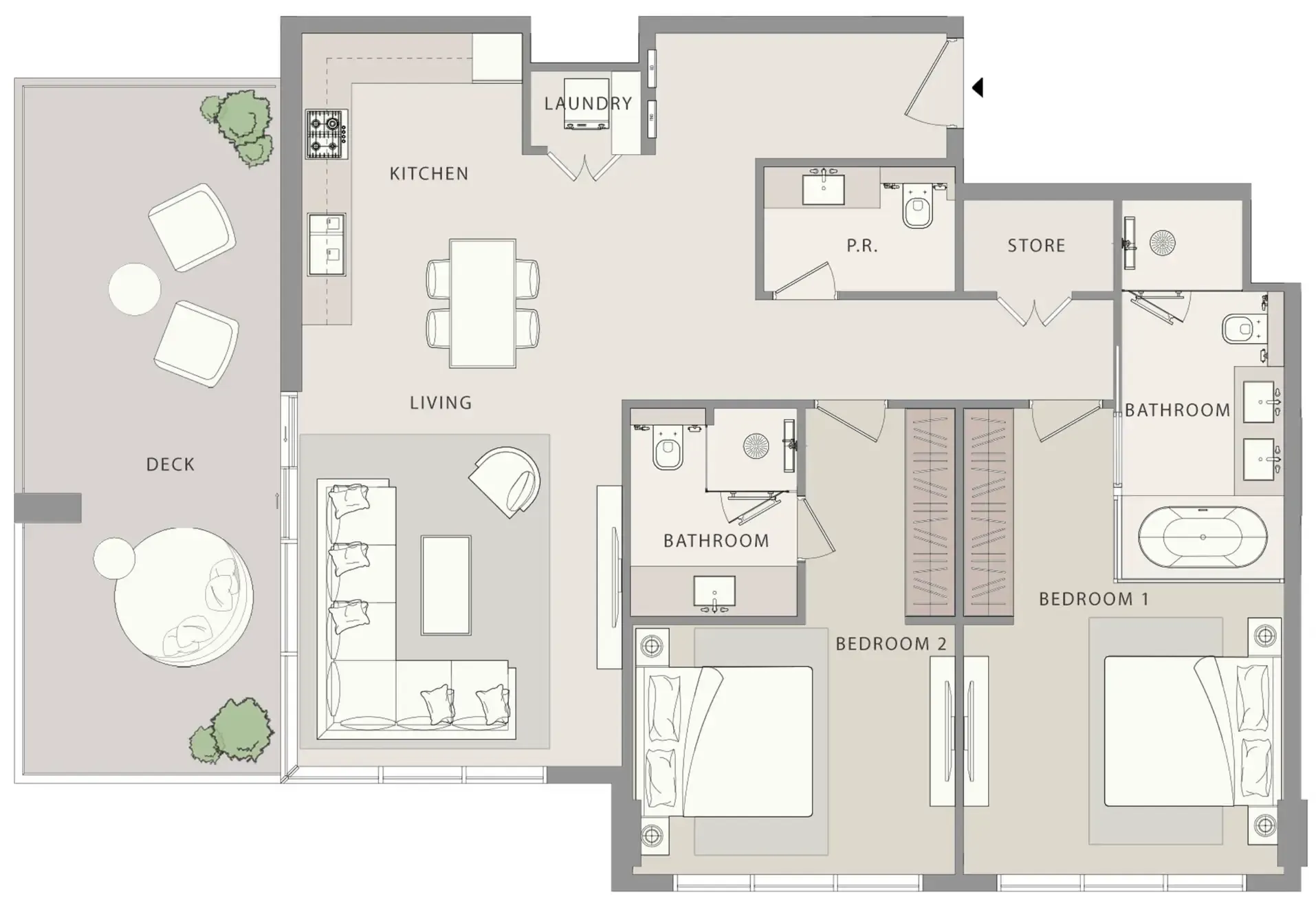 WOW Resorts Uno-Luxe floor plan
