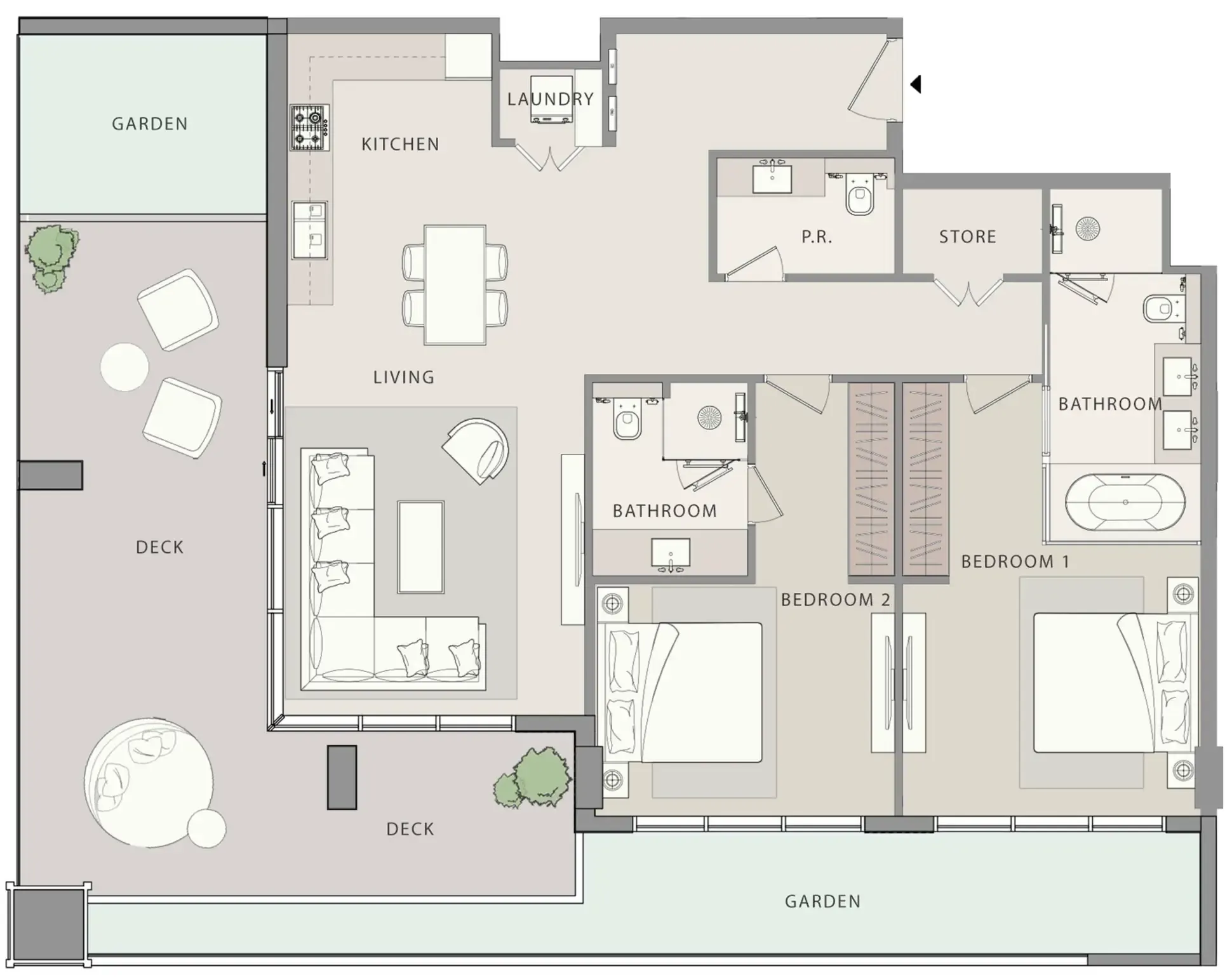 WOW Resorts Uno-Luxe floor plan