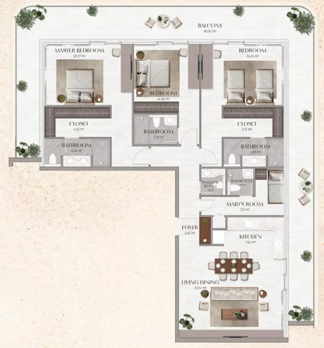 Arete Urban Horizon floor plan