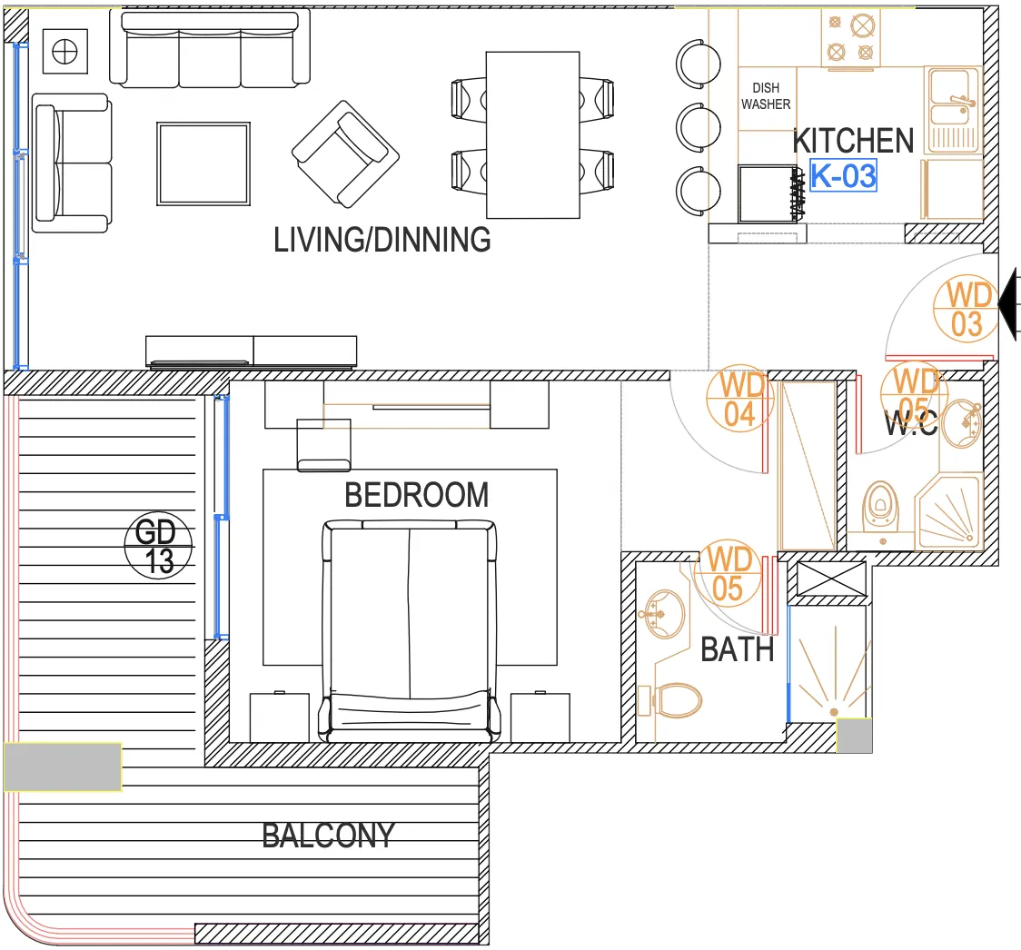 Urban Properties Development (UPD) Urban Life floor plan
