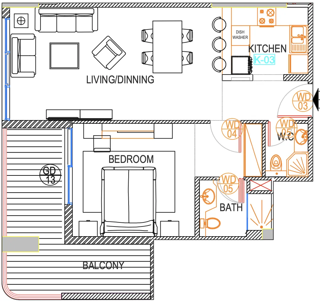 Urban Properties Development (UPD) Urban Life floor plan