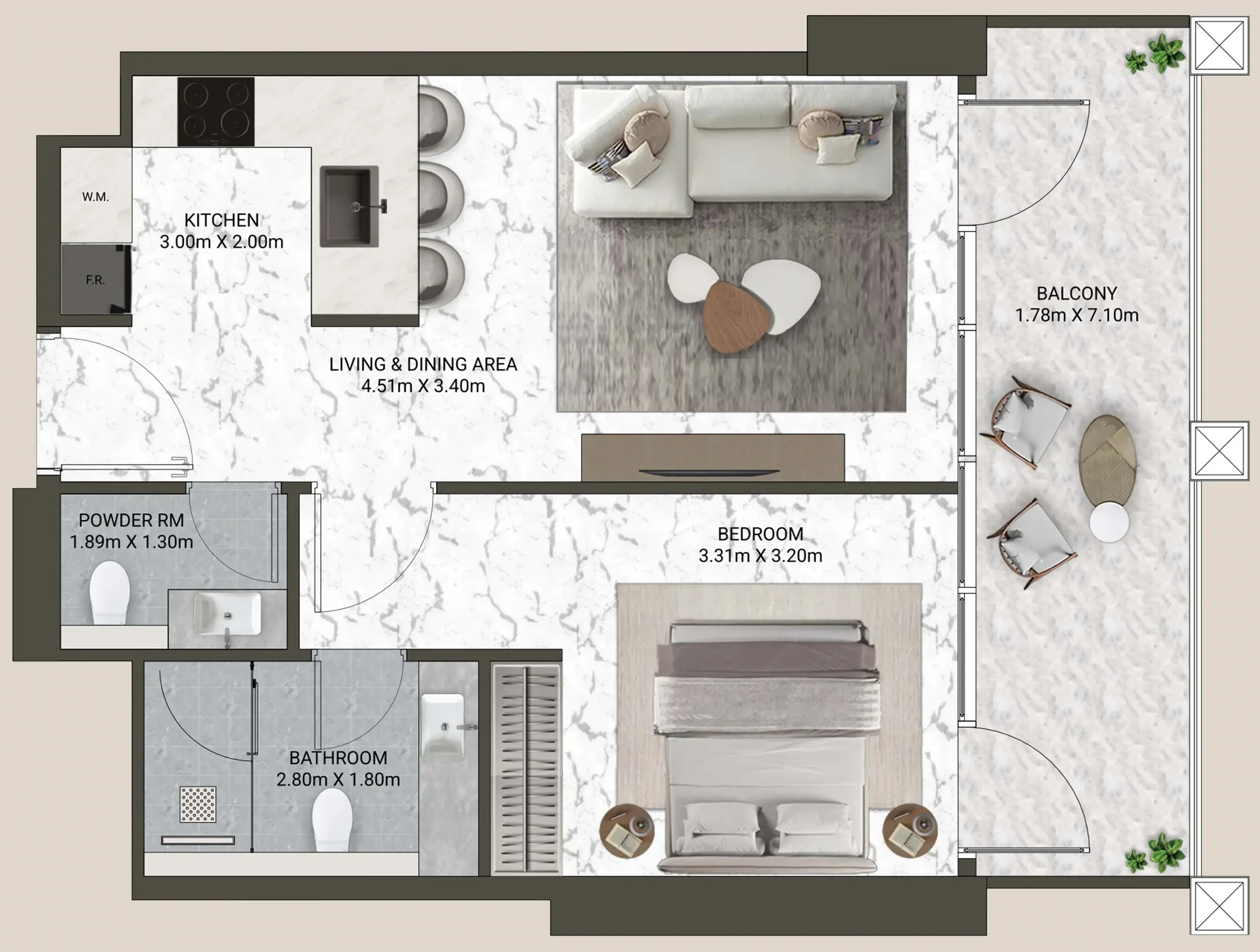 ANAX Developments V-Suites floor plan