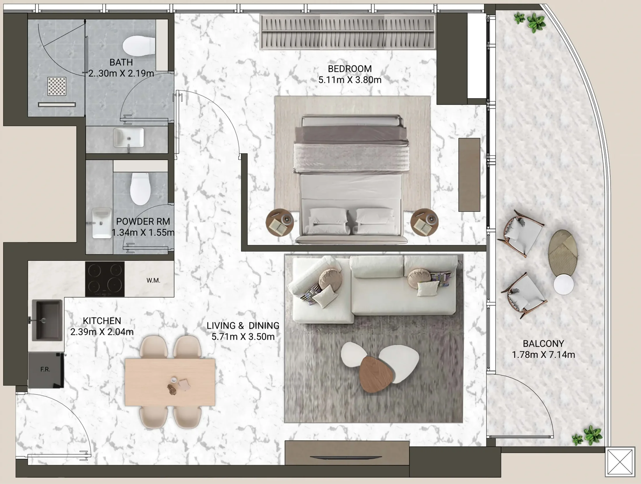 ANAX Developments V-Suites floor plan