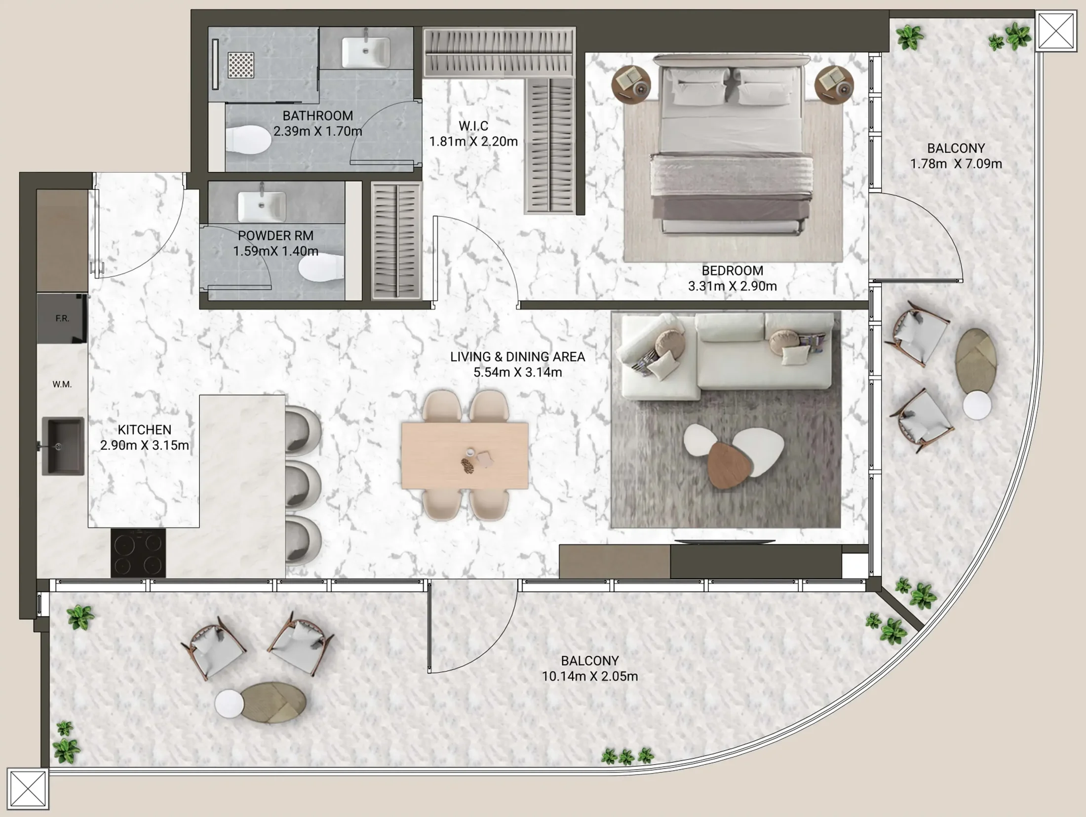 ANAX Developments V-Suites floor plan