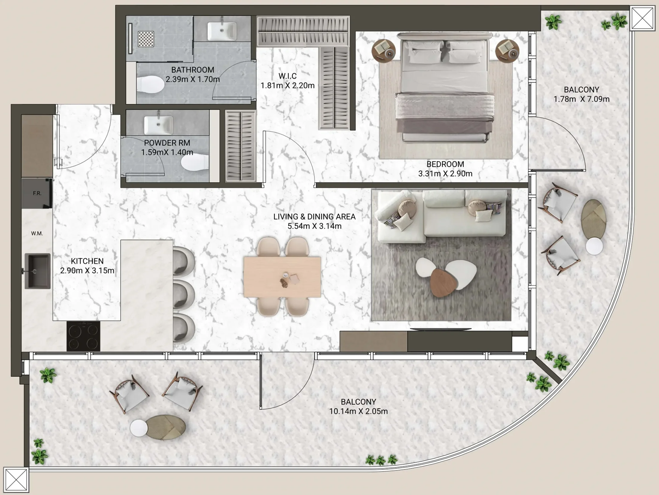 ANAX Developments V-Suites floor plan