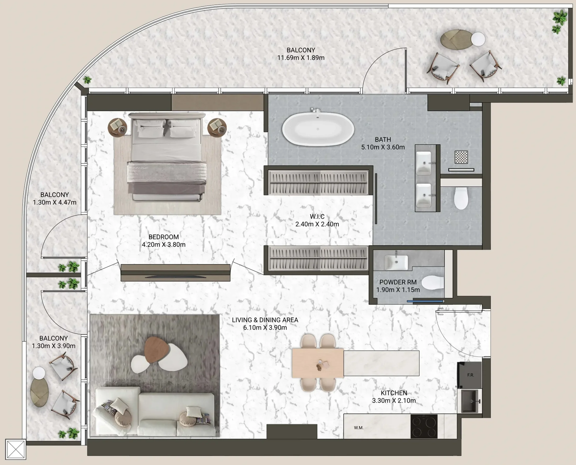 ANAX Developments V-Suites floor plan