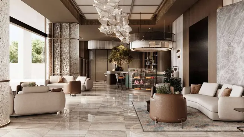 Lobby at V-Suites in Business Bay Dubai
