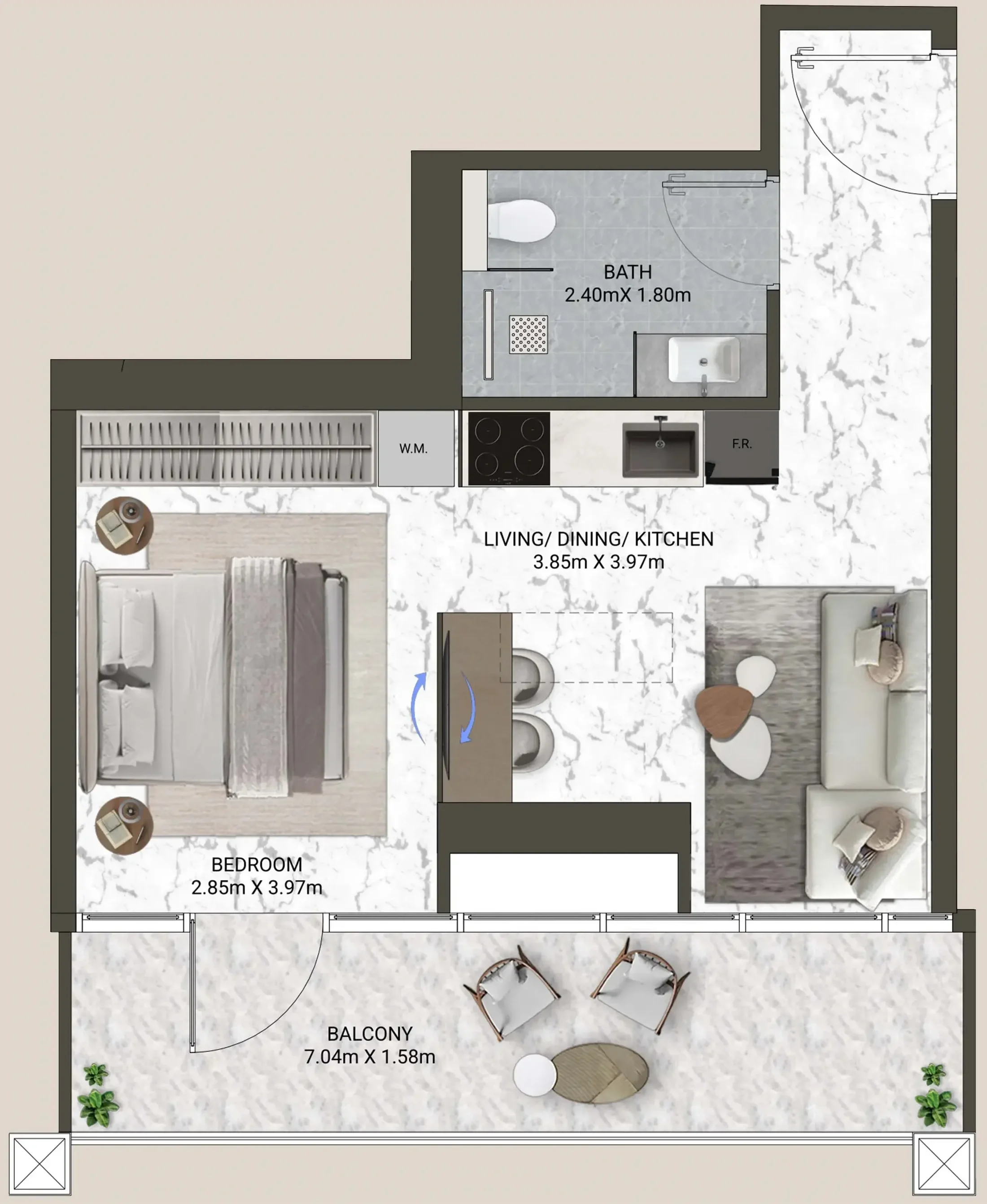 ANAX Developments V-Suites floor plan