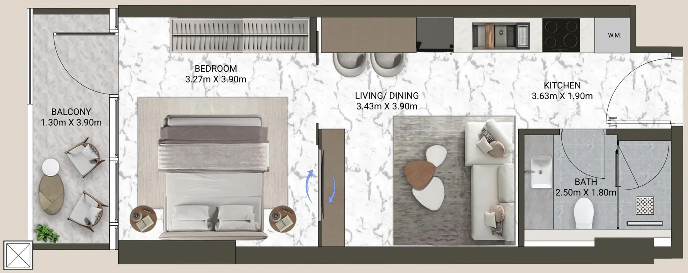 ANAX Developments V-Suites floor plan