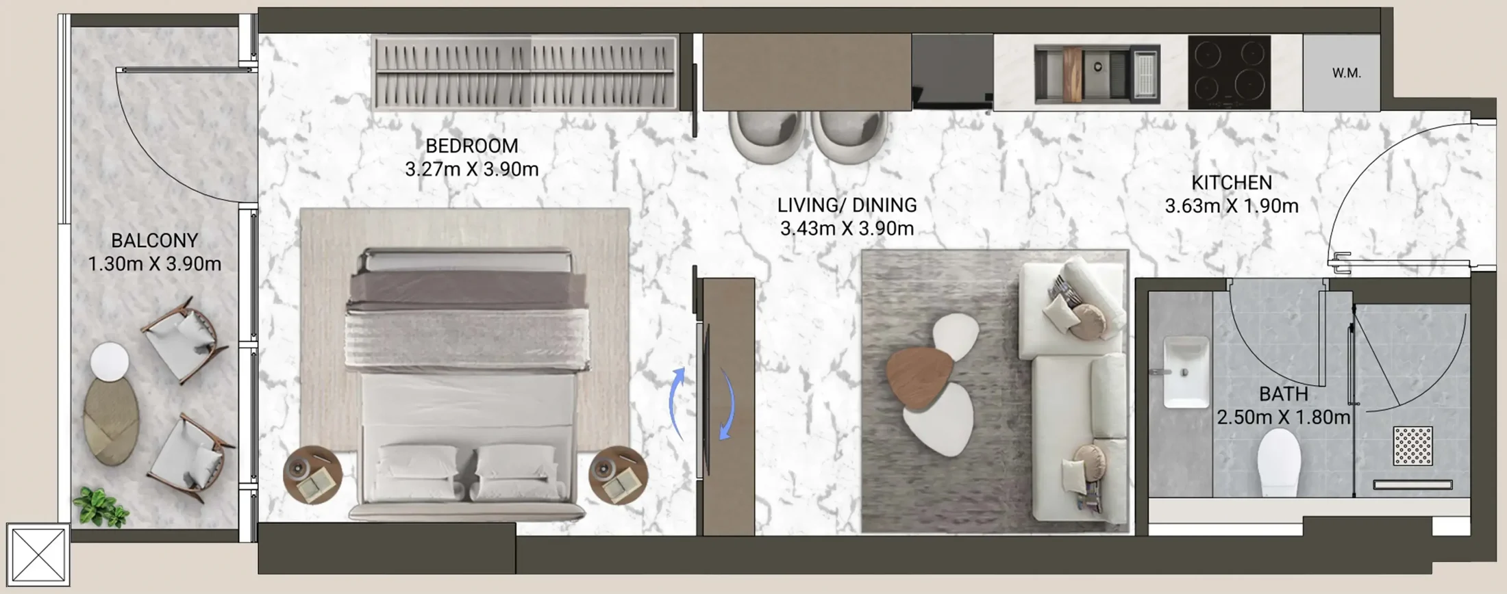 ANAX Developments V-Suites floor plan