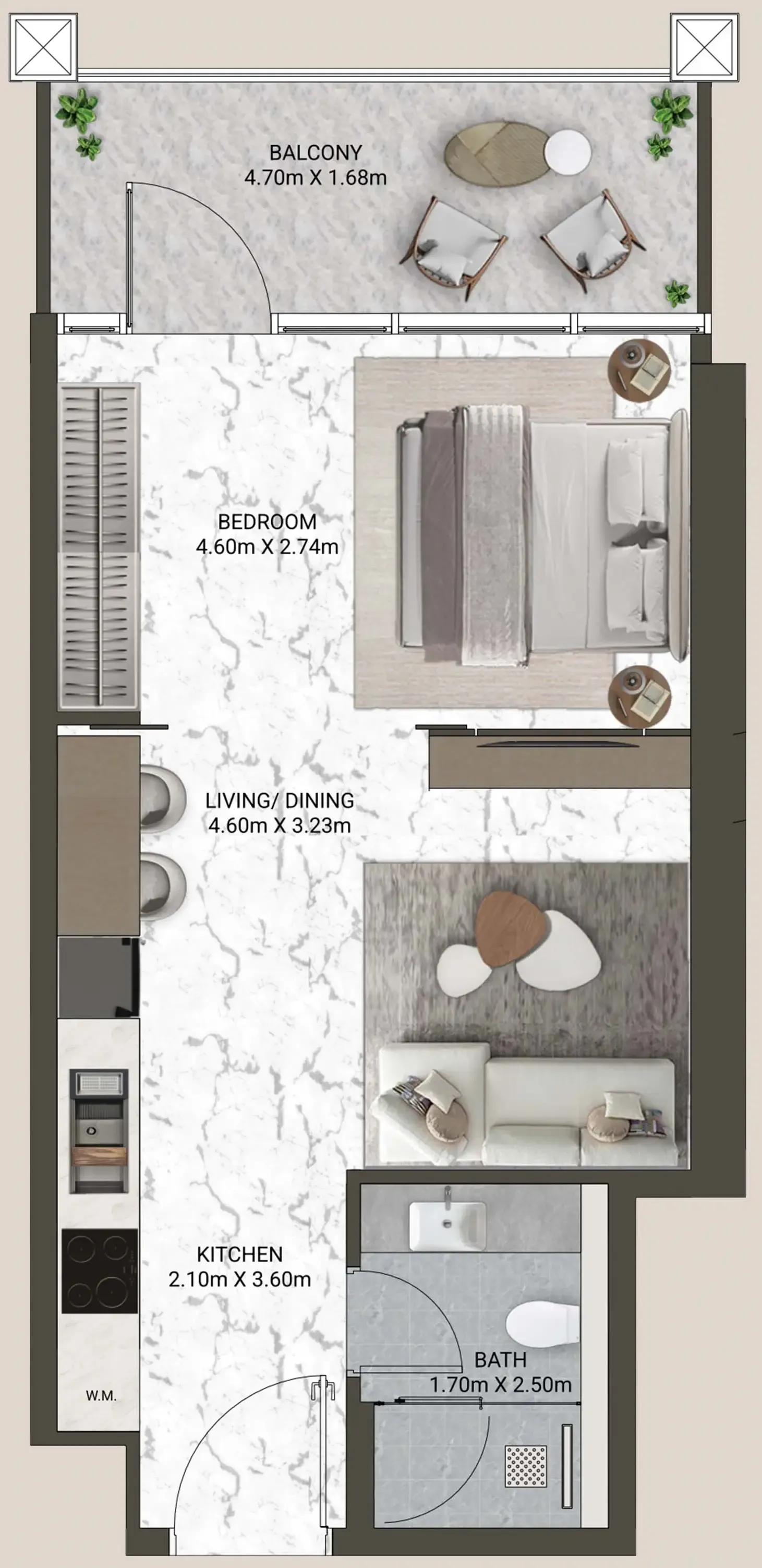 ANAX Developments V-Suites floor plan