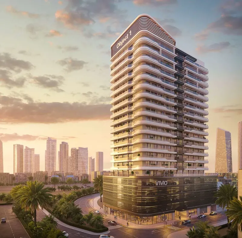 Exterior at V1VID Tower in JVT (Jumeirah Village Triangle) Dubai