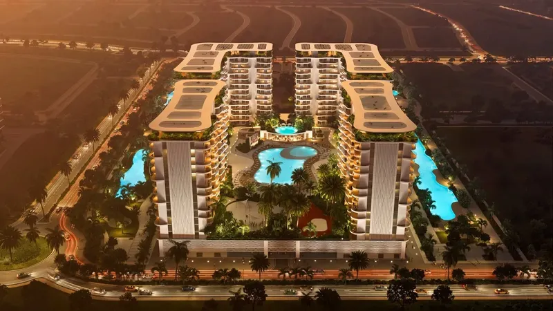 Exterior at Valencia in Damac Lagoons Dubai
