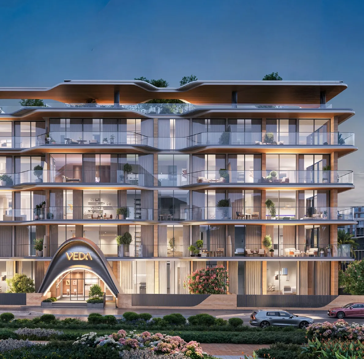 Exterior at Veda by AUM Development in JVC (Jumeirah Village Circle) Dubai