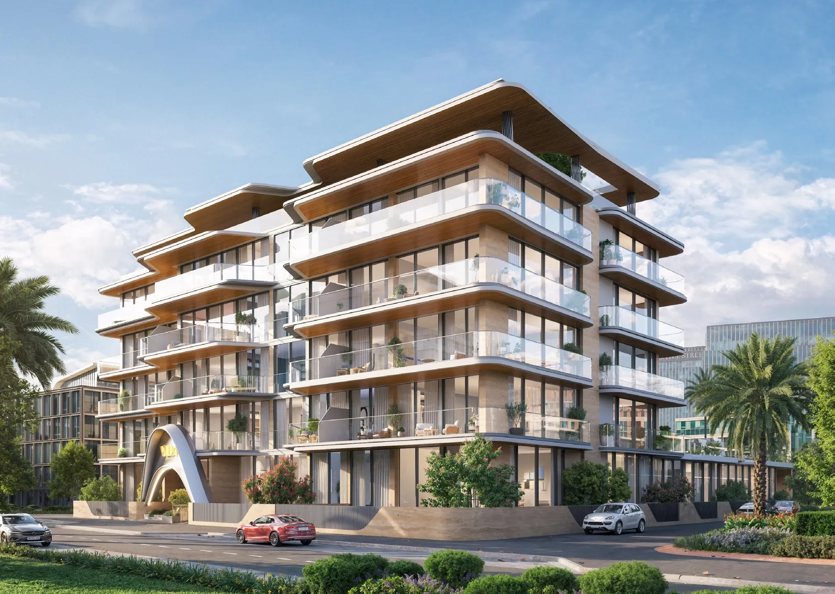 Exterior at Veda by AUM Development in JVC (Jumeirah Village Circle) Dubai