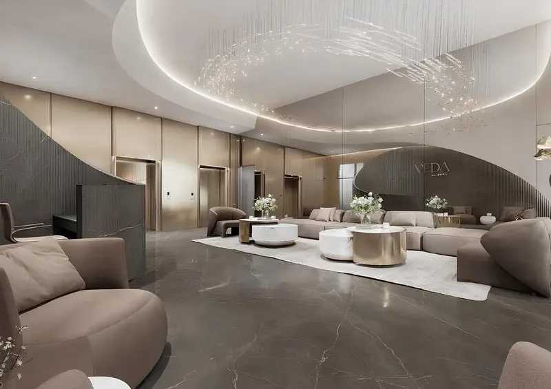 Lobby at Veda by AUM Development in JVC (Jumeirah Village Circle) Dubai