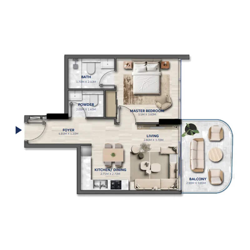 Elton Real Estate Development Vedaire Residences floor plan