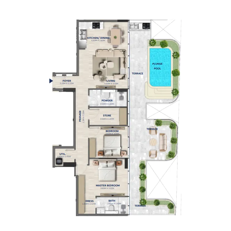 Elton Real Estate Development Vedaire Residences floor plan