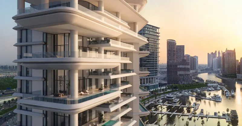 Exterior at Vela Dorchester Collection in Business Bay Dubai