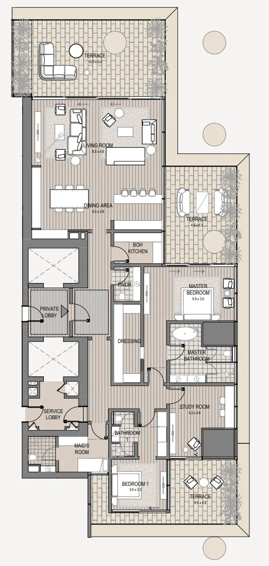 Omniyat Vela Viento floor plan