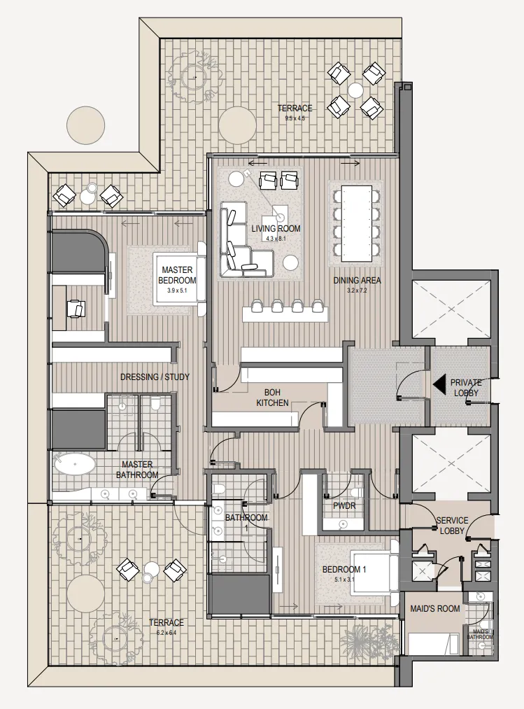Omniyat Vela Viento floor plan