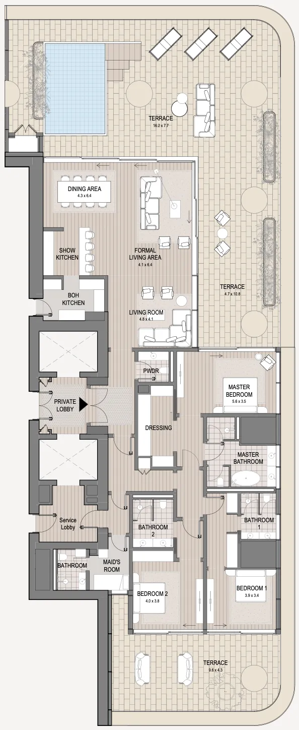 Omniyat Vela Viento floor plan
