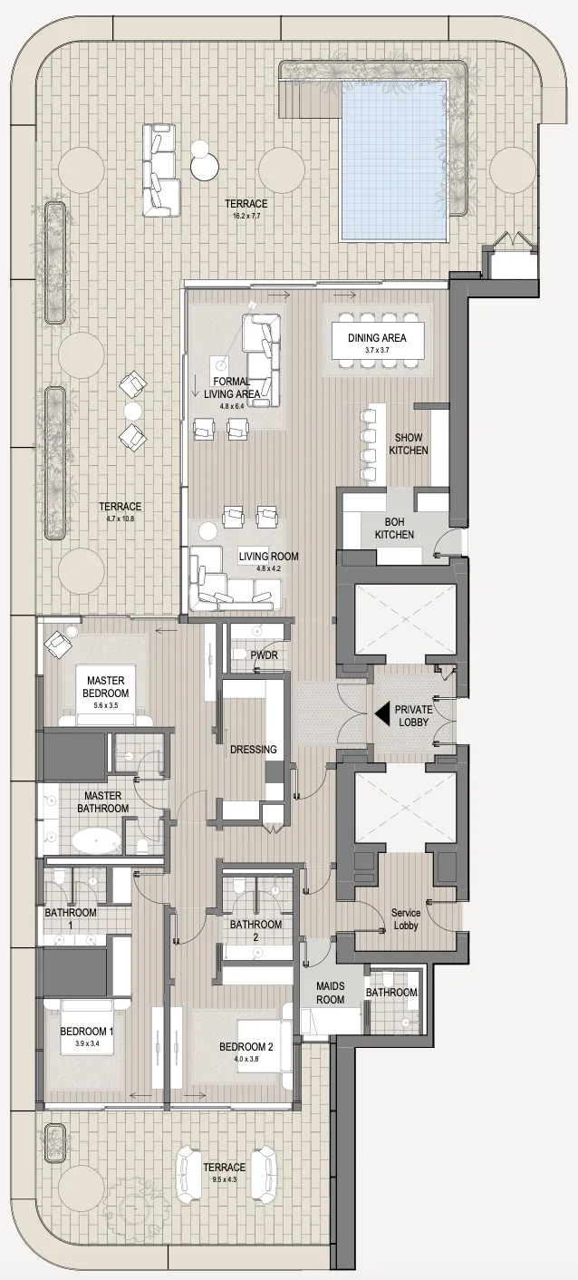 Omniyat Vela Viento floor plan