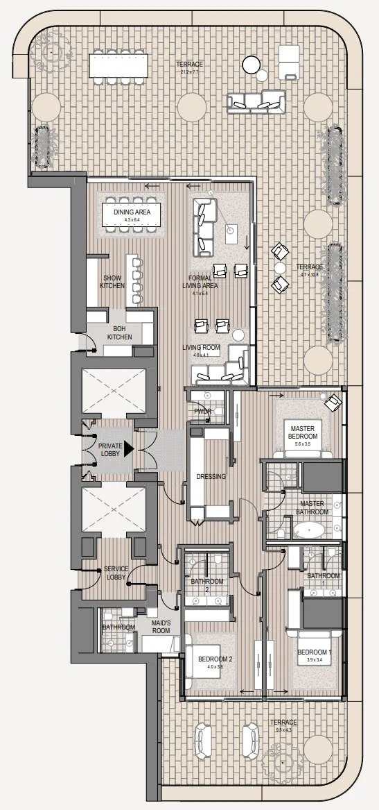 Omniyat Vela Viento floor plan