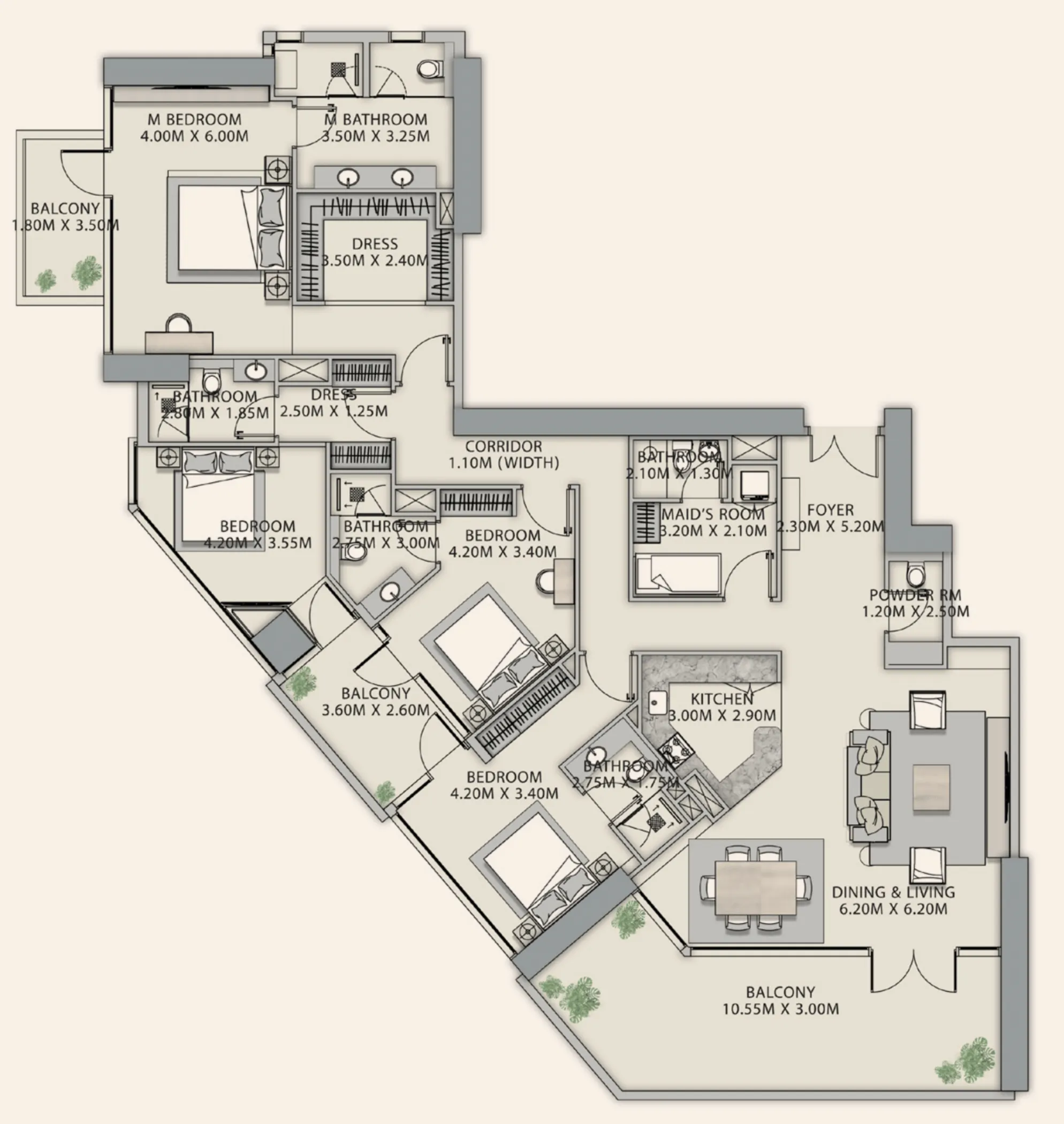 Ginco Properties Velor Penthouses floor plan