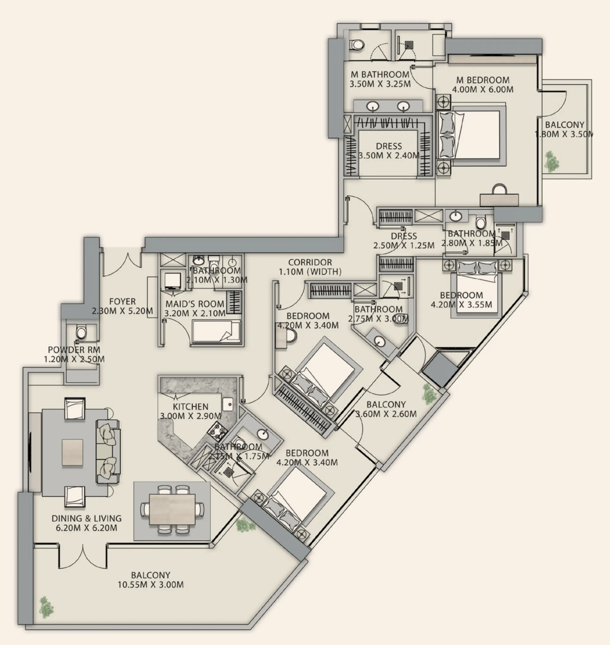 Ginco Properties Velor Penthouses floor plan
