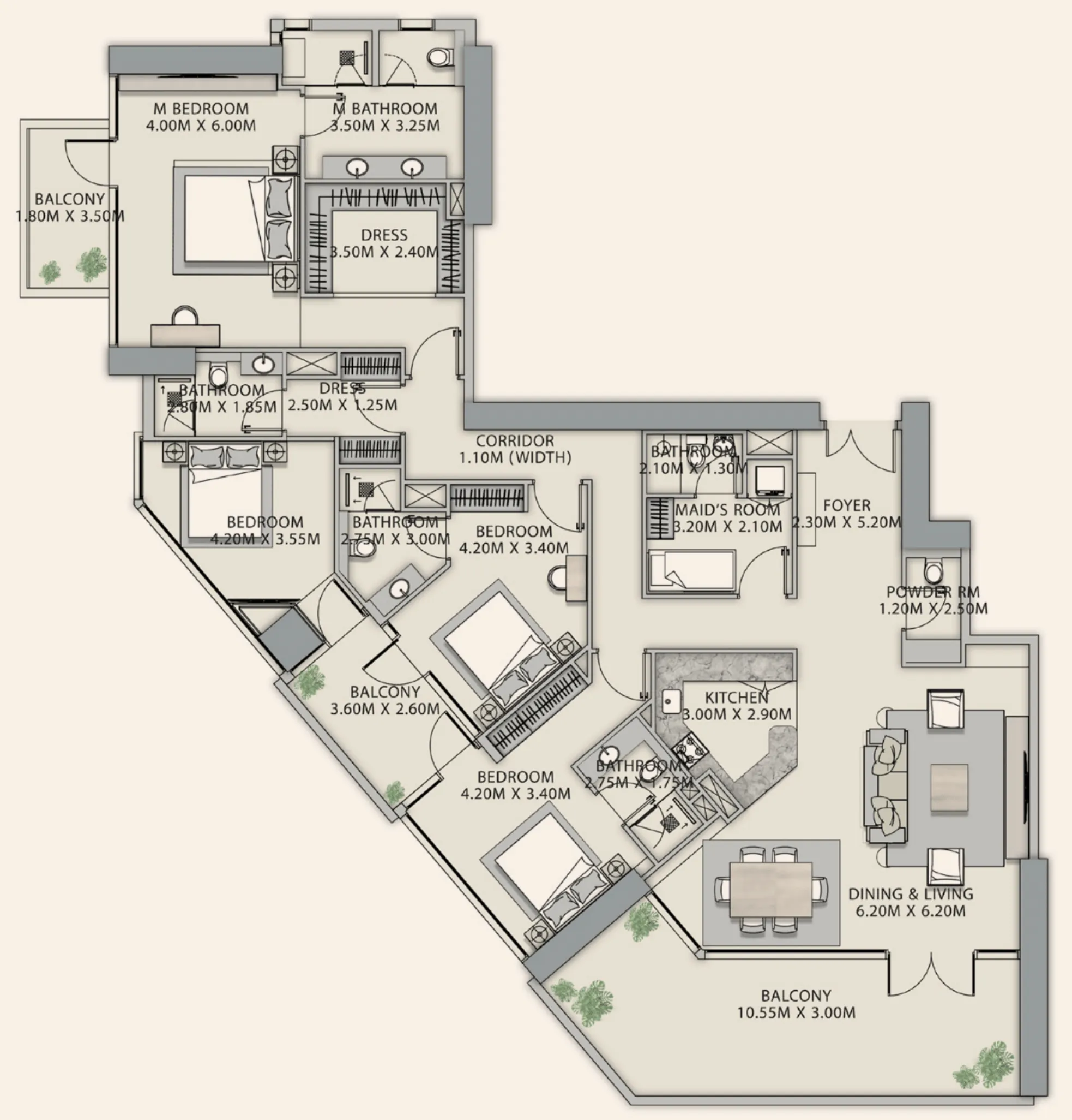 Ginco Properties Velor Penthouses floor plan
