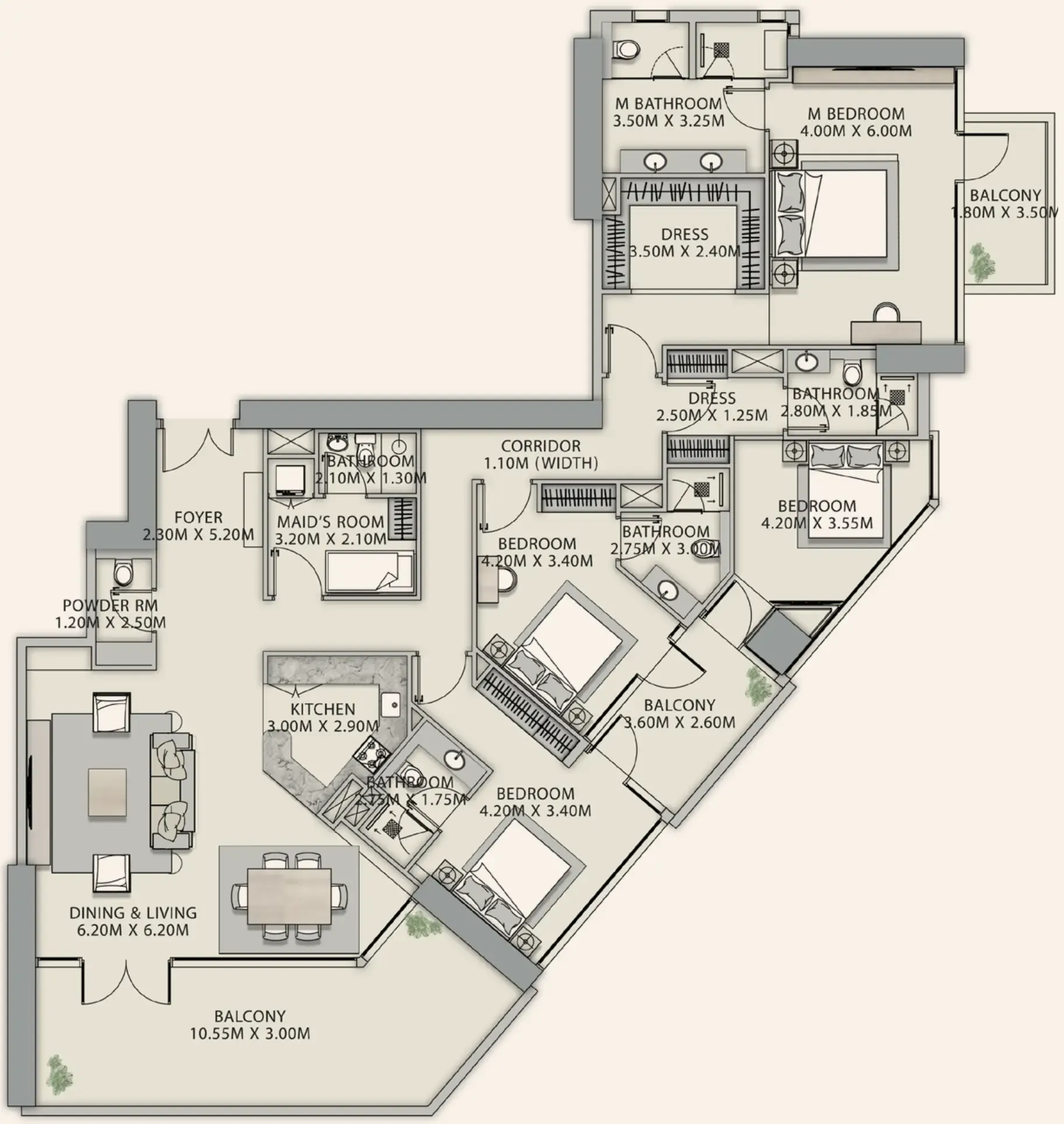 Ginco Properties Velor Penthouses floor plan