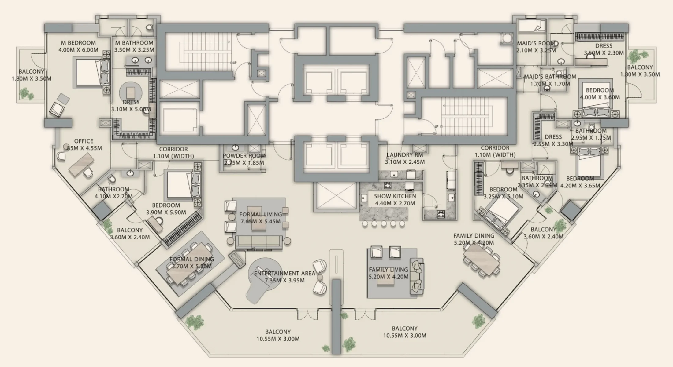 Ginco Properties Velor Penthouses floor plan