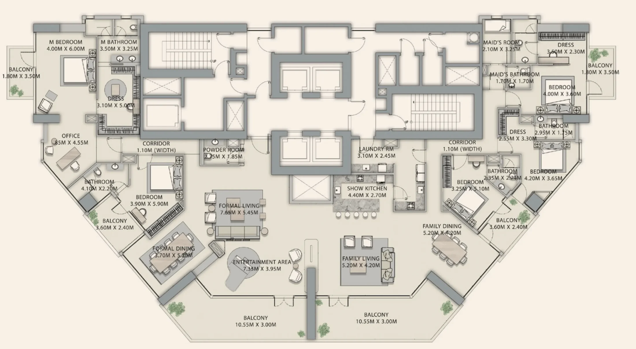 Ginco Properties Velor Penthouses floor plan