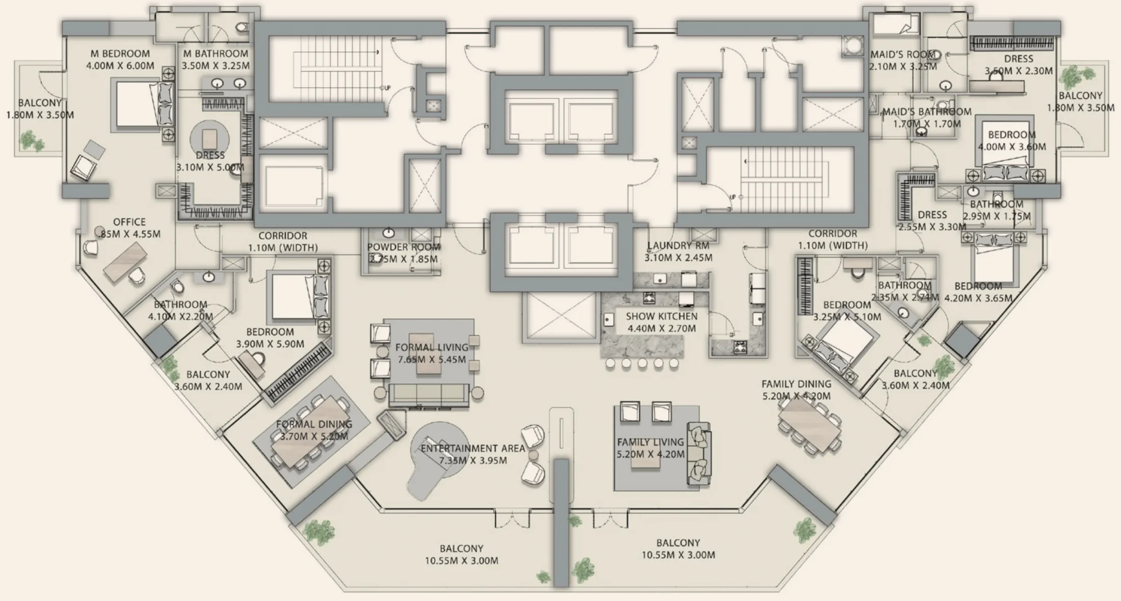Ginco Properties Velor Penthouses floor plan