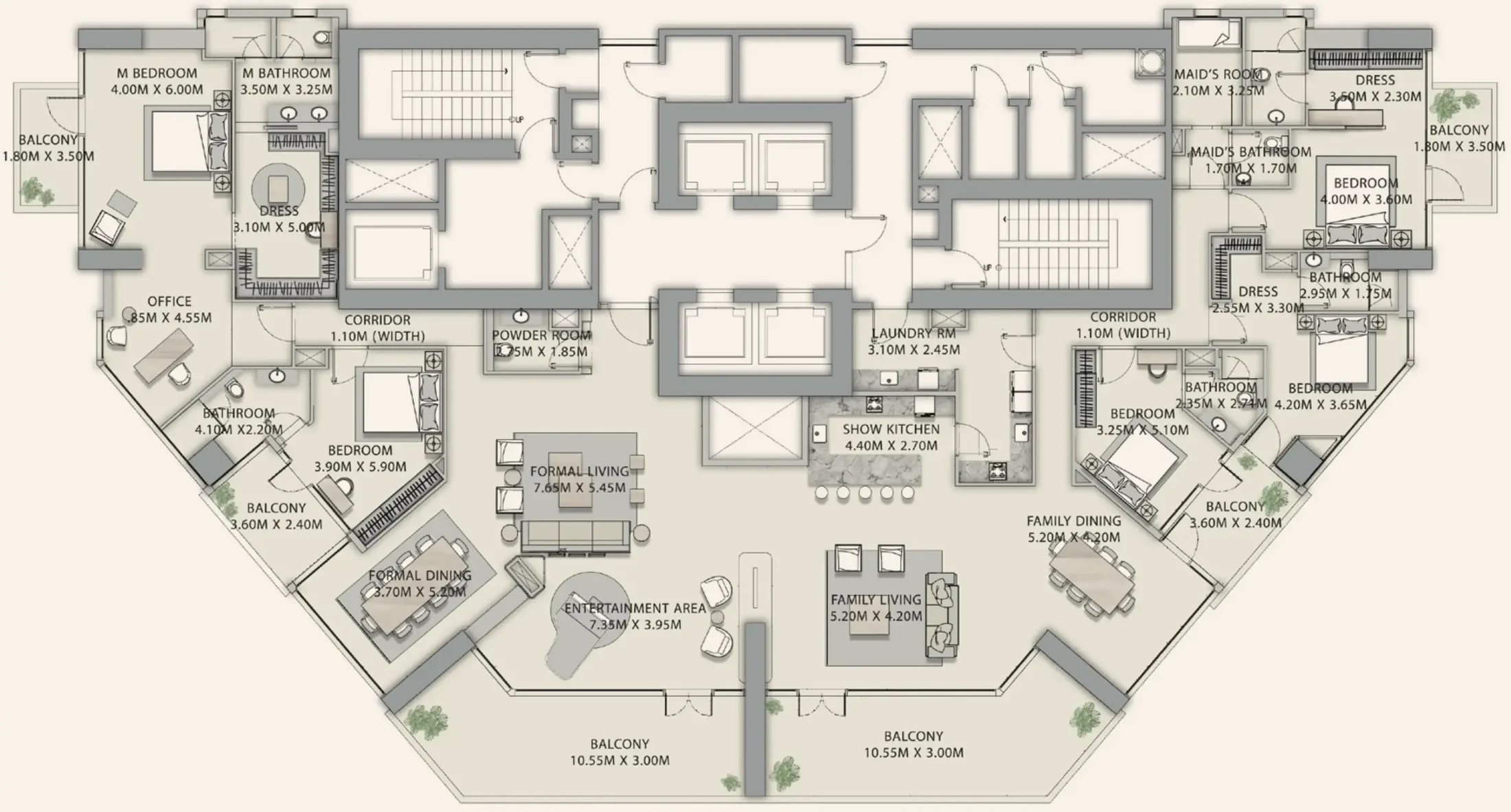 Ginco Properties Velor Penthouses floor plan
