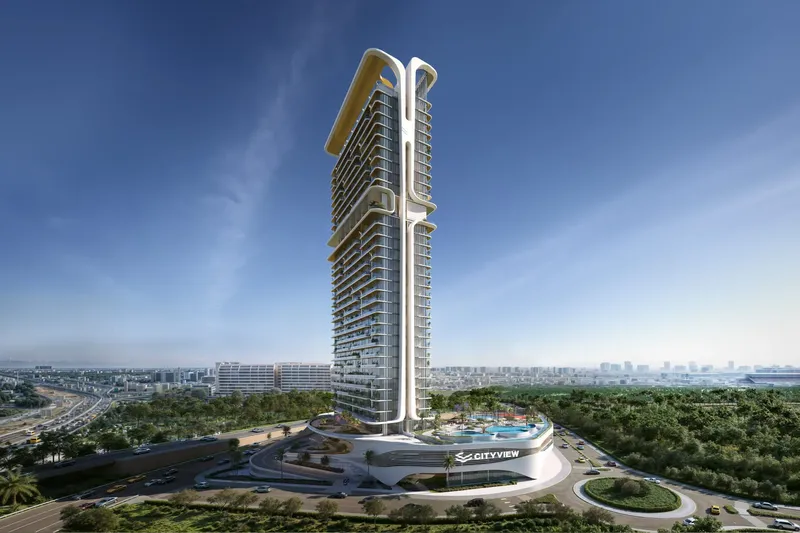 Exterior at Velos Residence in Dubai Motor City Dubai