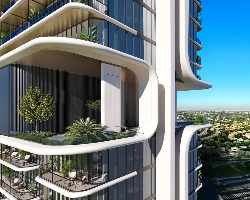 Exterior at Velos Residence in Dubai Motor City Dubai