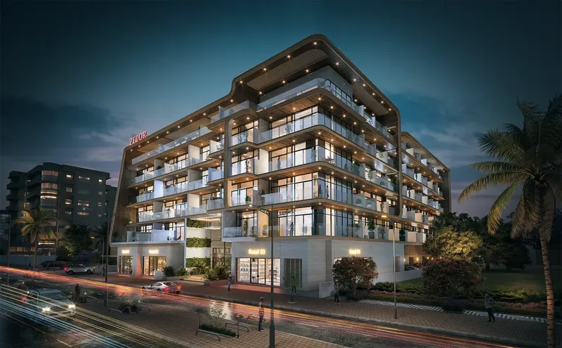Exterior at Ventana Residences in Dubai International City Dubai