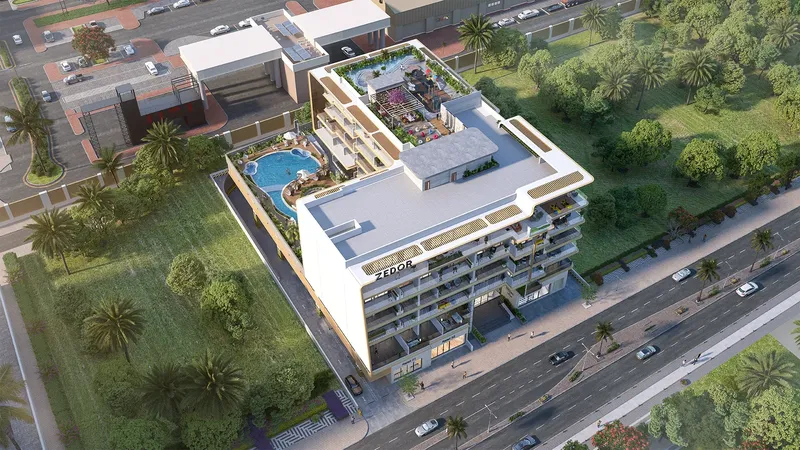 Exterior at Ventana Residences in Dubai International City Dubai