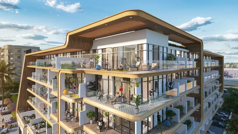 Exterior at Ventana Residences in Dubai International City Dubai