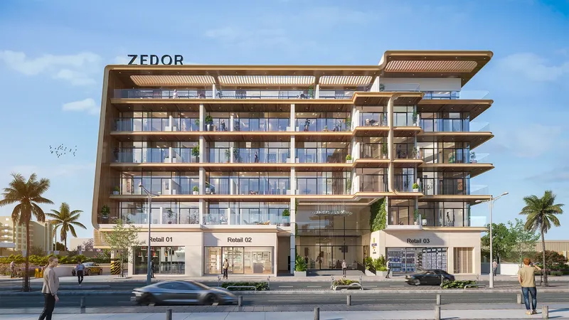 Exterior at Ventana Residences in Dubai International City Dubai