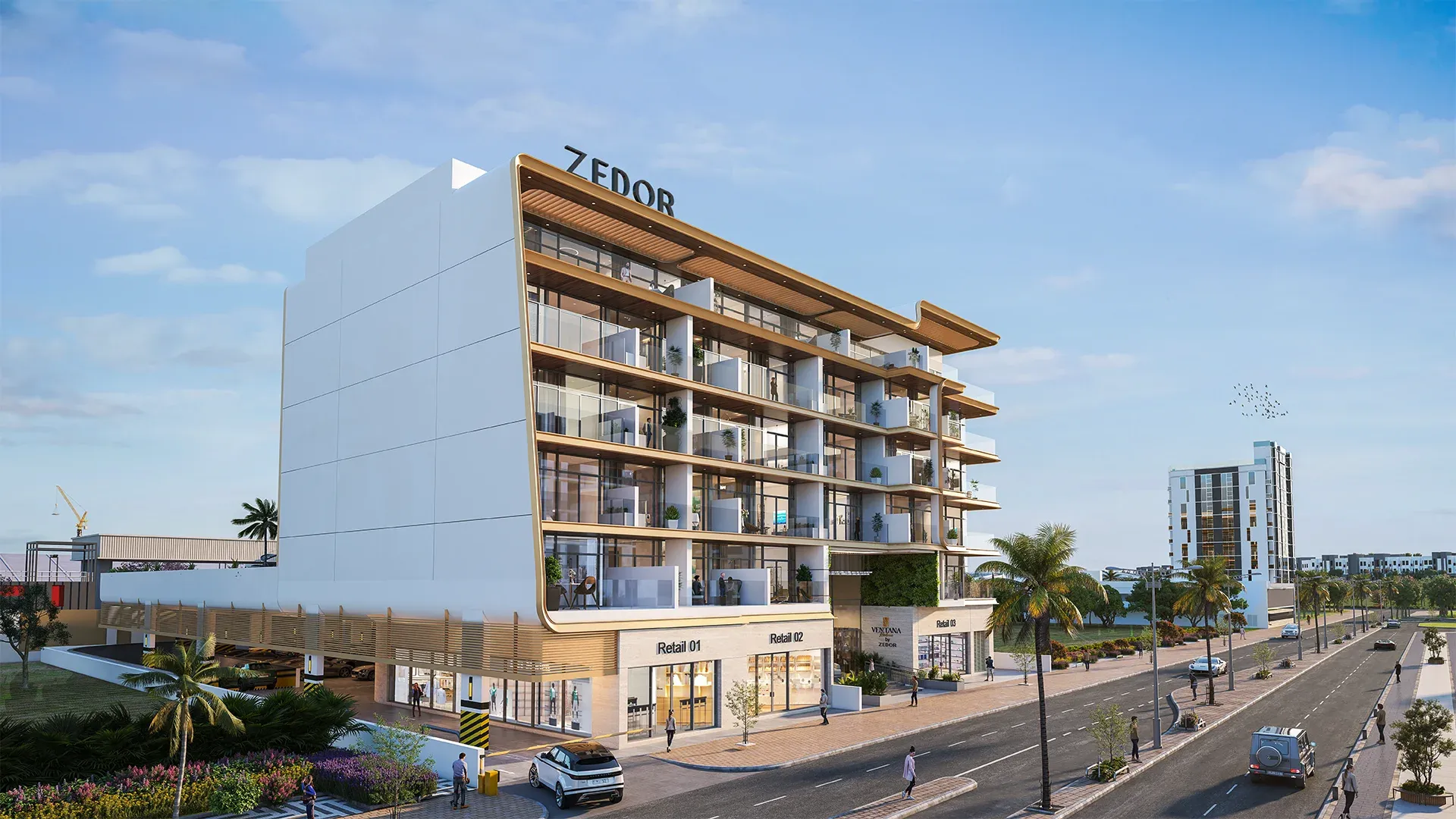 Exterior at Ventana Residences in Dubai International City Dubai