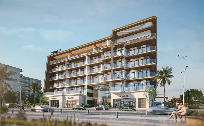 Exterior at Ventana Residences in Dubai International City Dubai